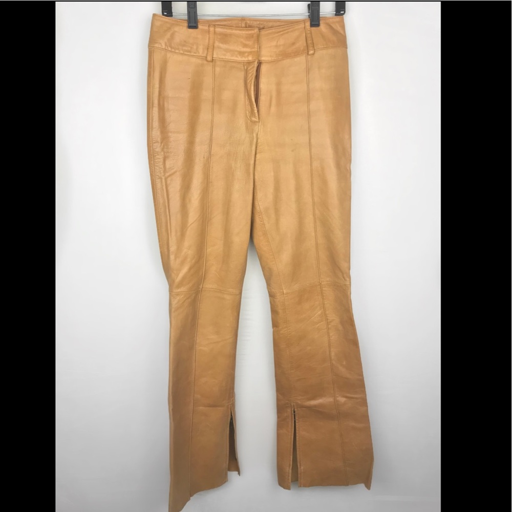 Elements by Vakko Tan Leather Pants